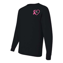 Load image into Gallery viewer, Breast Cancer Awareness Long Sleeve (Black-Planes)