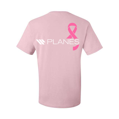 Breast Cancer Awareness T-Shirt (Classic Pink-Planes)